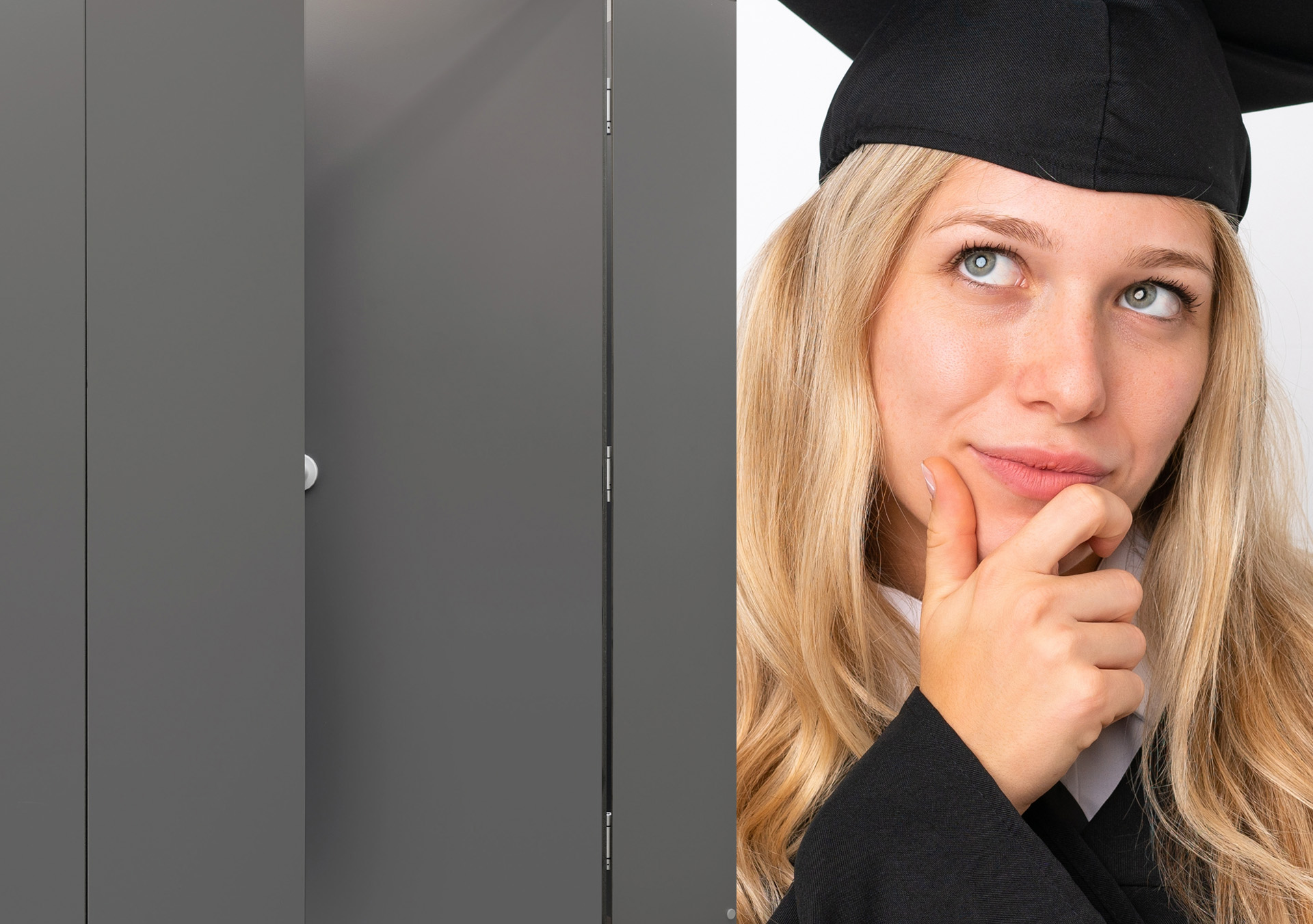Sanitäre Einrichtungen und GArderoben für Schule, Fachhochschule, Berufsschule, Universität von Cato